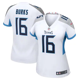 womens nike treylon burks white tennessee titans game playe